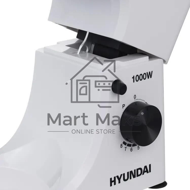Миксер планетарный Hyundai HYM-S4451 1000 Вт, белый/черный