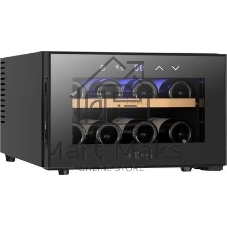 Винный шкаф ZÜGEL ZTWF81B черный, 22 л, 1 отсек, 8 бут.