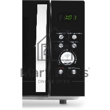 Микроволновая печь Hyundai HYM-D2078 черный/серебристый, 23 л, 800 Вт, переключатели - кнопки, поворотный механизм