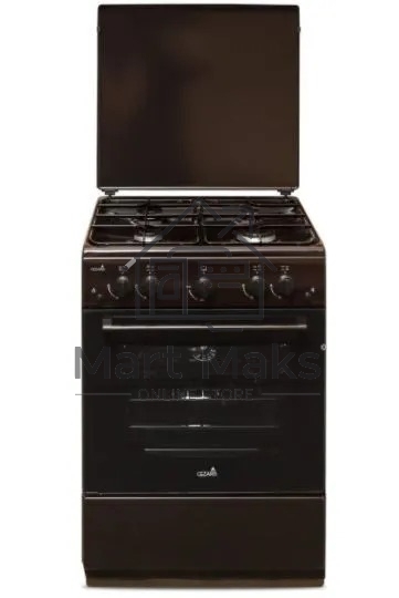 Плита газовая Cezaris ПГ 3200-05 коричневый, конфорок 4 шт, духовка 59 л, 60 см x 84 см x 60 см