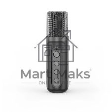 Переносная караоке система TRS2406 iconBIT K702B Колонка 10Вт, 2 микрофона Bluetooth, подсвктка, с аккумулятор в колонке 1500mAh и микрофонах, 16*12*16.7 CM, черный