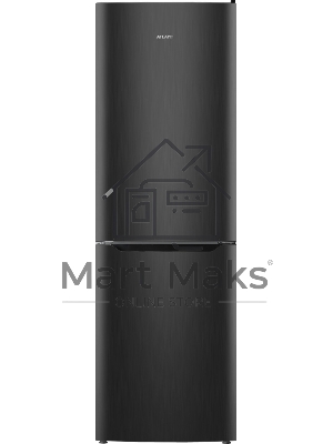Холодильник Atlant XM 6623-159 черный металлик двухкамерный 182/159л морозилка снизу