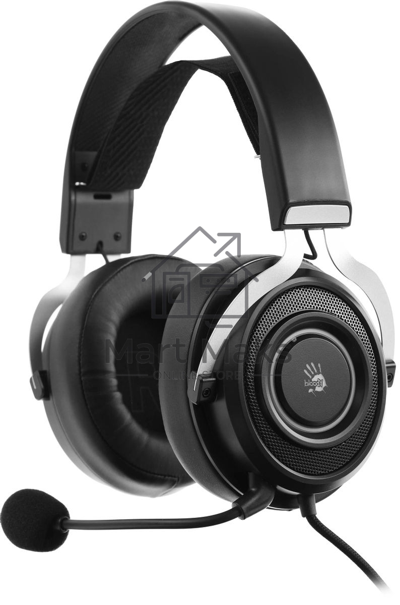 Гарнитура проводная с микрофоном A4Tech Bloody G535P черный/серебристый 2м мониторные оголовье (G535P 4PIN+USB/BLACK+SILVER) Гарнитура проводная с микрофоном A4Tech Bloody G535P черный/серебристый 2м мониторные оголовье (G535P 4PIN+USB/BLACK+SILVER)