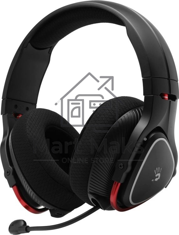 Гарнитура проводная с микрофоном A4Tech Bloody MR710 черный BT оголовье (MR710 BLACK)