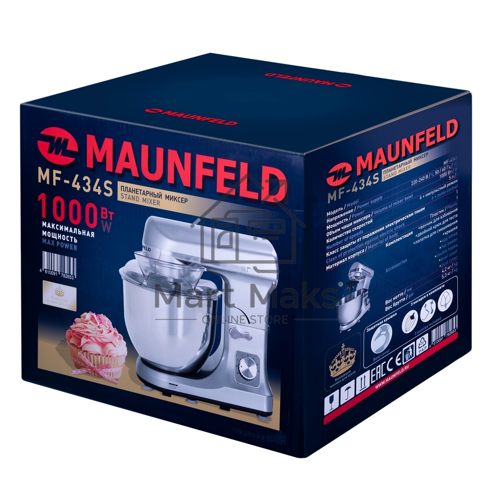 Миксер планетарный Maunfeld MF-434S
