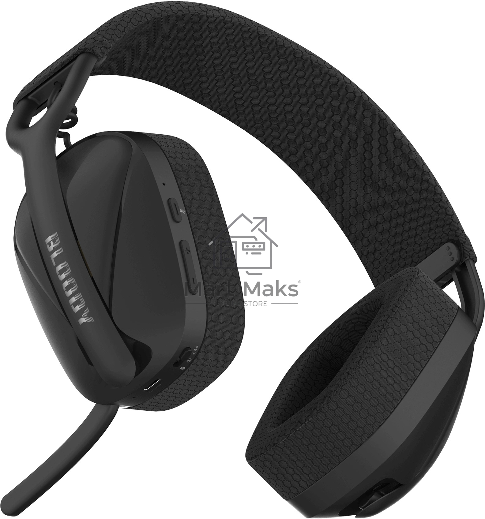 Наушники с микрофоном A4Tech Bloody GR280 Sports черный мониторные оголовье