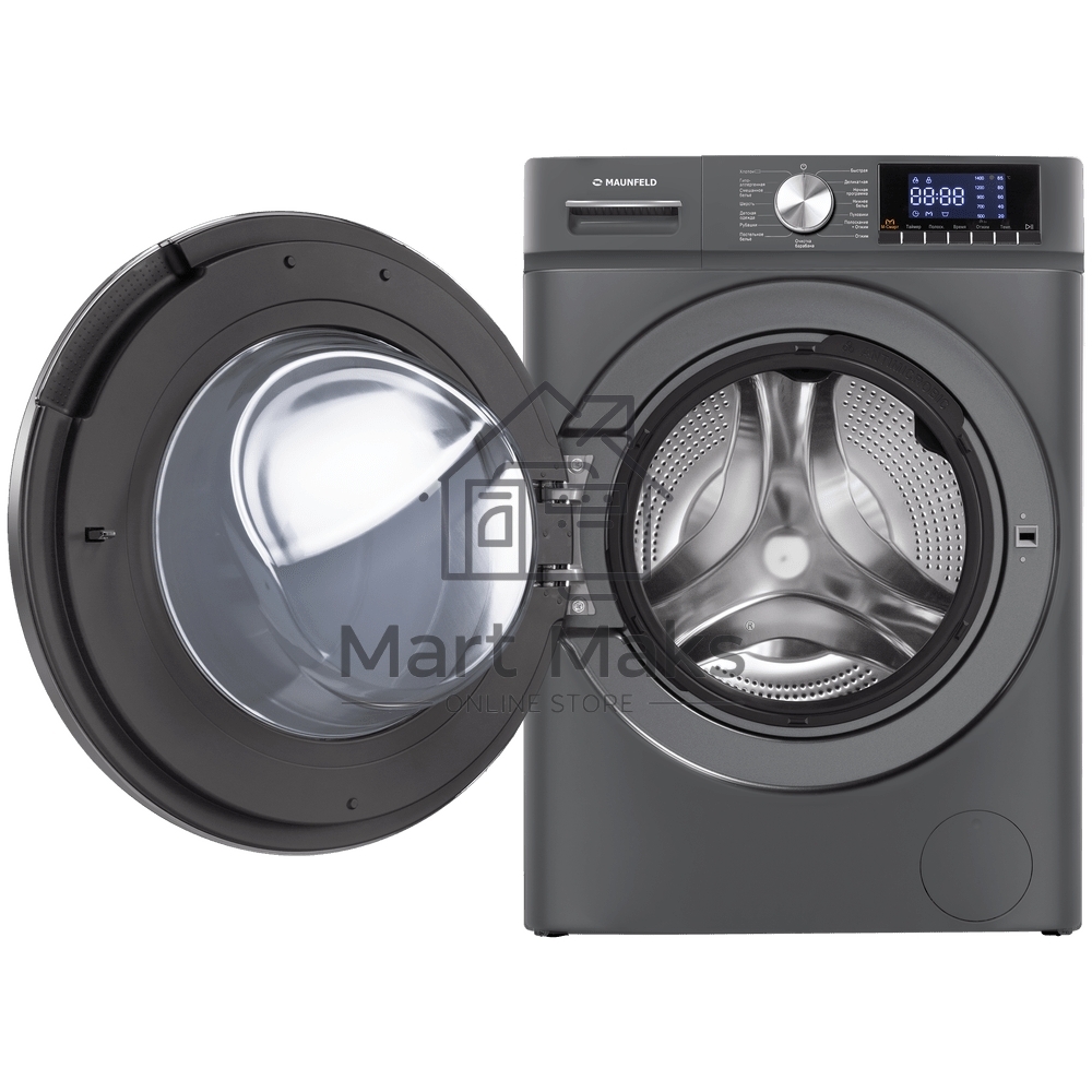 Стиральная машина Maunfeld MFWM127ISB02 графит, загрузка фронтальная 7кг, 1200 об/мин., класс: A+++