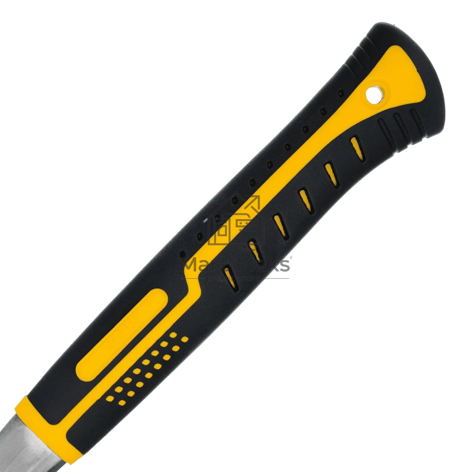 Молоток-гвоздодер Denzel 560 г, цельнометаллический, двухкомпонентная рукоятка