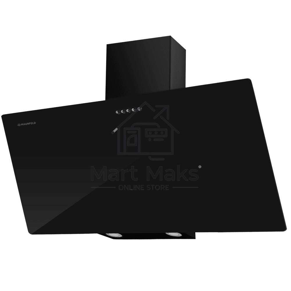 Вытяжка наклонная Maunfeld Dream 90 Push Glass, черный, 89.5 см, 700 куб. м/ч, 47 дБ