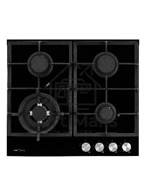 Газовая варочная панель Krona ALMA 60 BL черный
