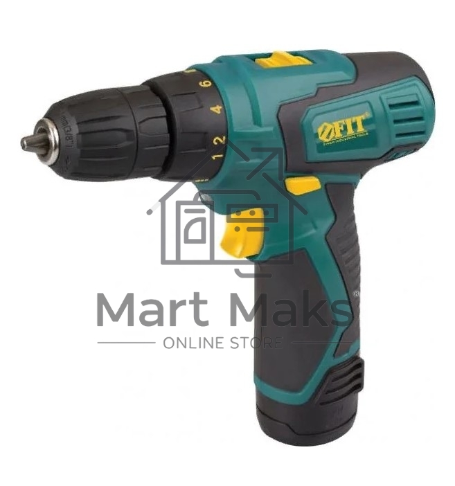 Дрель-Шуруповерт Fit 80180, Аккумуляторная, 12В