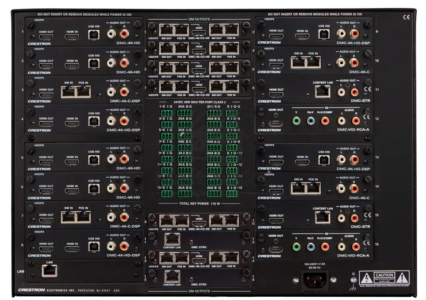 Матричный коммутатор Crestron DM-MD 16Х16