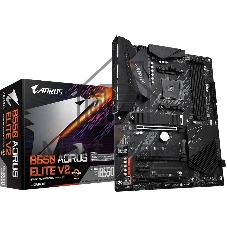 Материнская плата Gigabyte B550 AORUS ELITE V2, AM4, AMD B550, 4xDDR4, 4xSATA, 2xM.2, 1xPCIe 4.0 x16, 1xPCIe 3.0 x16, 2xPCIe 3.0 x1, 1xHDMI, 1xDP, 1x2.5Gb LAN, 1xUSB-C 10Gbps, 4xUSB-A 10Gbps, 4xUSB-A 5Gbps, 2xUSB-A 2.0, 3x3.5 мм, 7.1, ATX