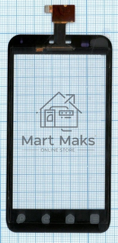 Сенсорное стекло (тачскрин) для ZTE V807 Blade C YZ-CTP465-FPC-V1, черное