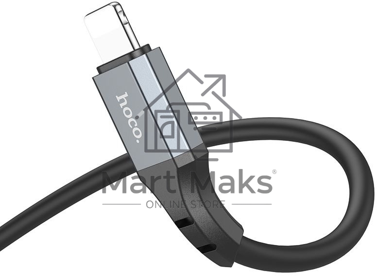 Кабель Hoco X92 Honest IP USB (m)-Lightning (m) 3м черный коробка