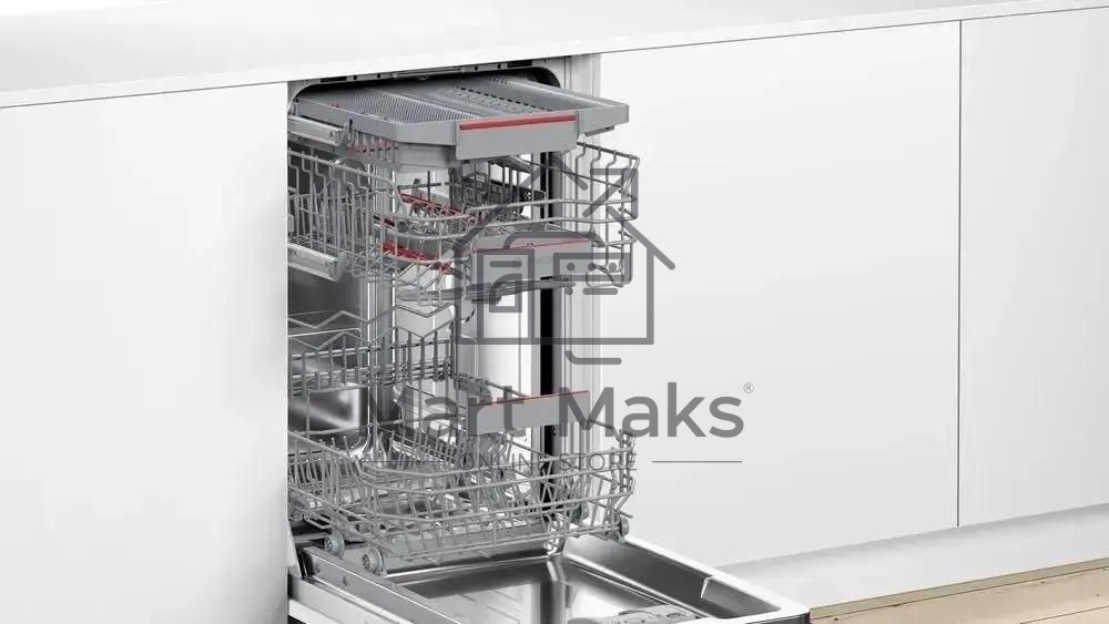 Встраиваемая посудомоечная машина Bosch SPV6EMX70Q, серебристый, 44.8 см, 10 компл., 44 дБ, класс A+