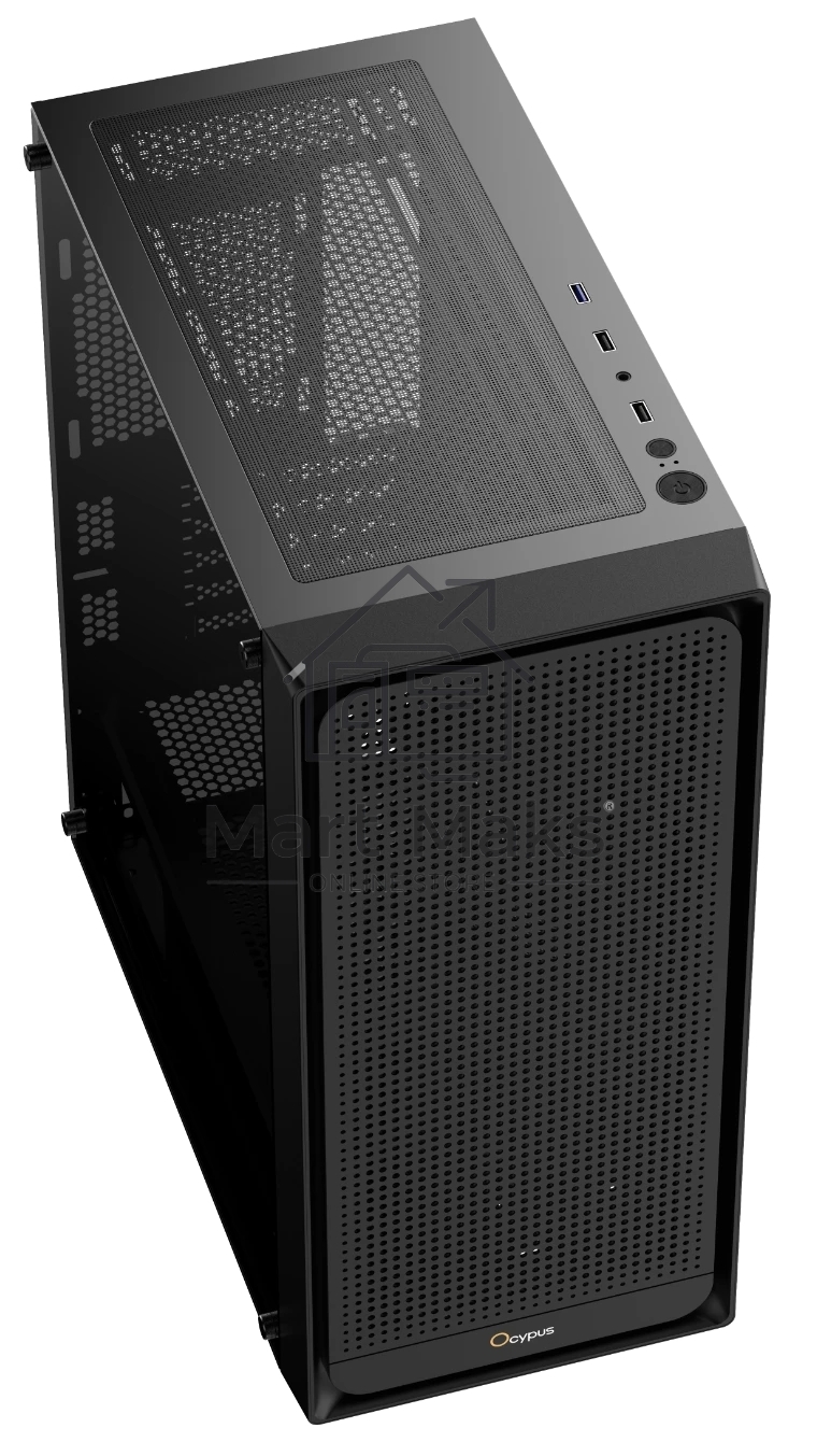 Корпус Ocypus Gamma C50 без БП черный (Gamma-C50-BKG000XX-GL)