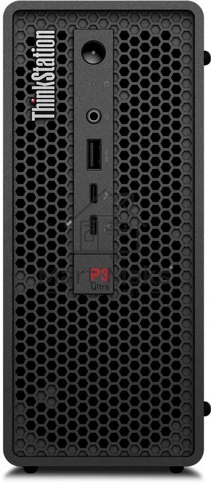 Компьютер Lenovo ThinkStation P3 Ultra, Intel Core i7 13700, DDR5 16ГБ, 512ГБ(SSD), NVIDIA T400 - 4 ГБ, CR, Windows 11 Professional, черный