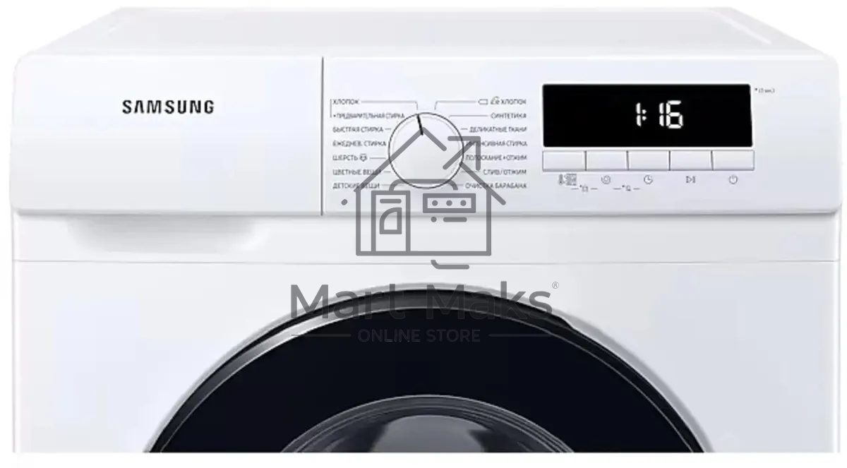 Стиральная машина Samsung WW80T3040BW/LP белый, загрузка фронтальная 8кг, 1400 об/мин, класс А