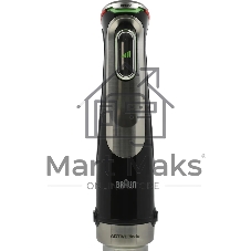 Блендер погружной Braun MQ9135XI черный, 1200 Вт, плавная регулировка, турбо