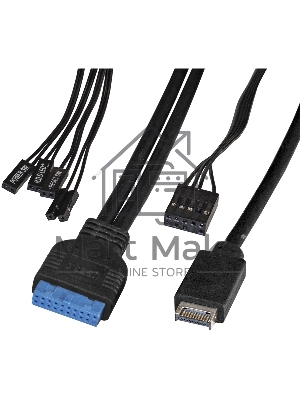 Компьютерный корпус Miditower ExeGate XP-332UC-UNS450 (ATX, БП UNS450 с вент. 12см, 2хUSB 3.0/1хTypeC, аудио, черный)