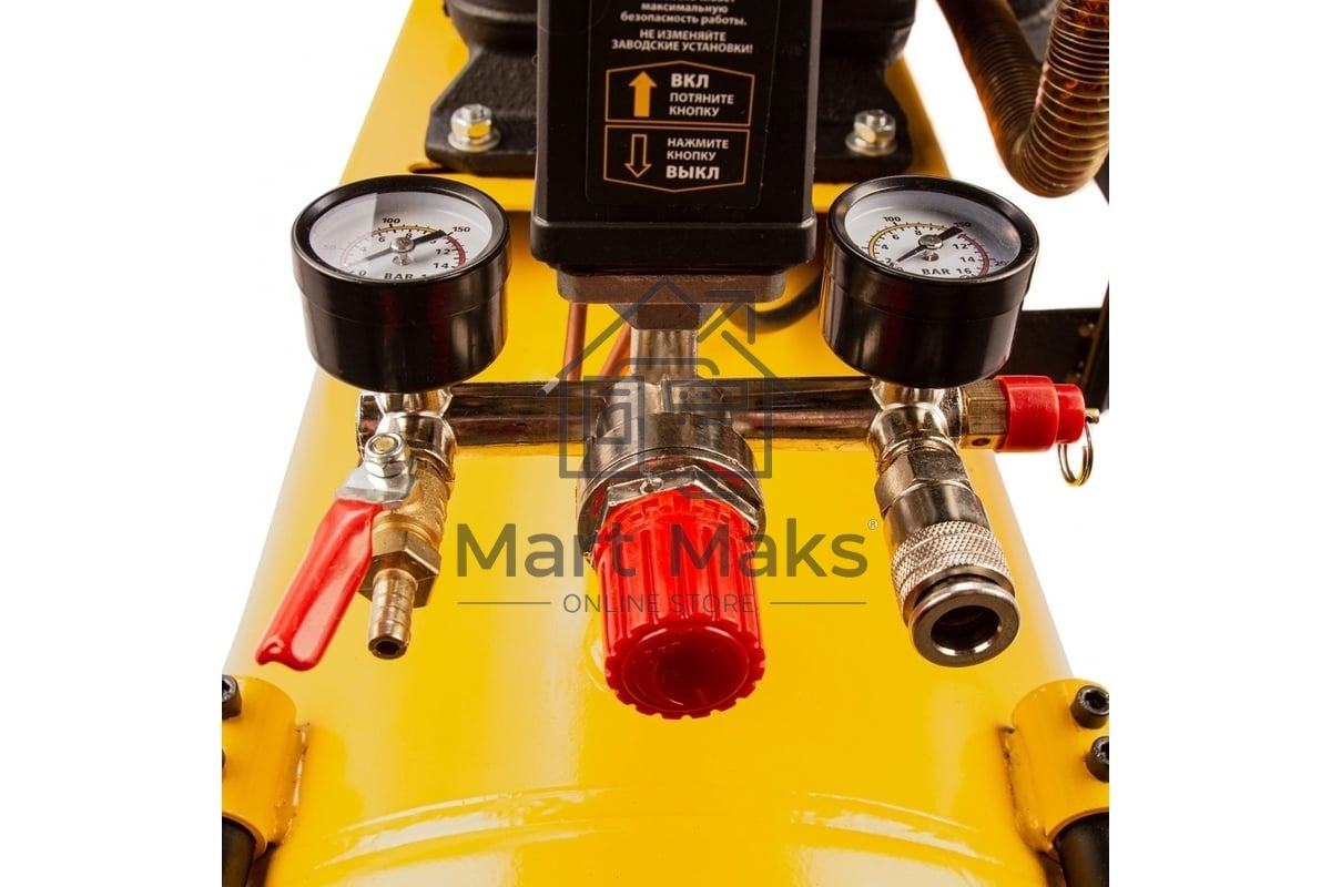 Компрессор воздушный Denzel рем. привод BCW3000-T/100, 3,0 кВт, 100 литров, 520 л/мин