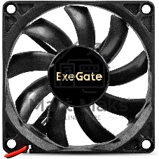 Вентилятор корпусной ExeGate EX08015S2P-24, 80 мм, 2500 об/мин, 30 дБ, 2-pin, без подсветки