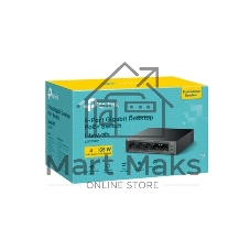 Коммутатор TP-Link LS105GP, 4×1 Гбит/с PoE + 1×1 Гбит/с, неуправляемый