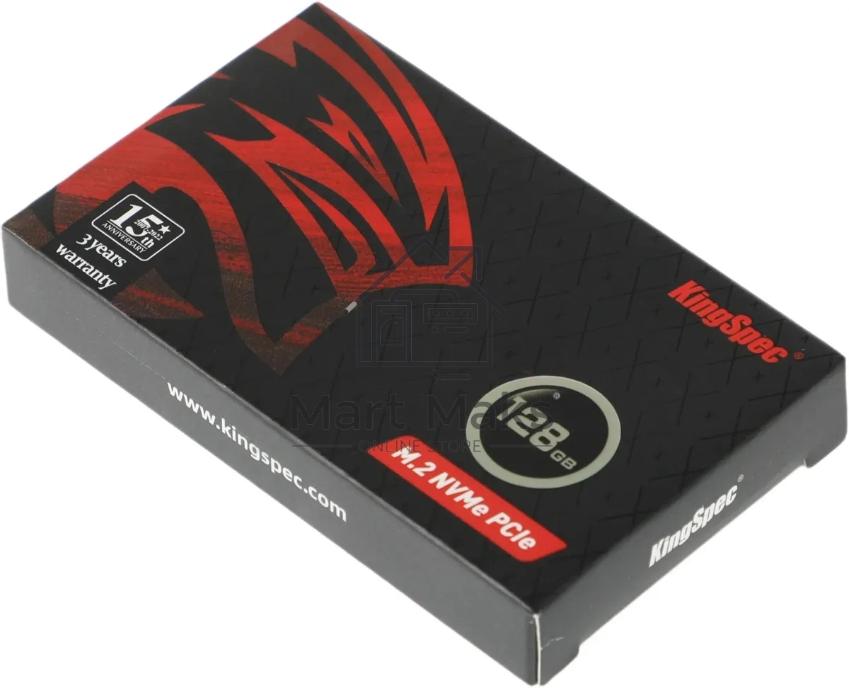 Накопитель SSD KingSpec NE-128, 128GB, PCIe 3.0 x4, M.2 2280, R/W 1800/600