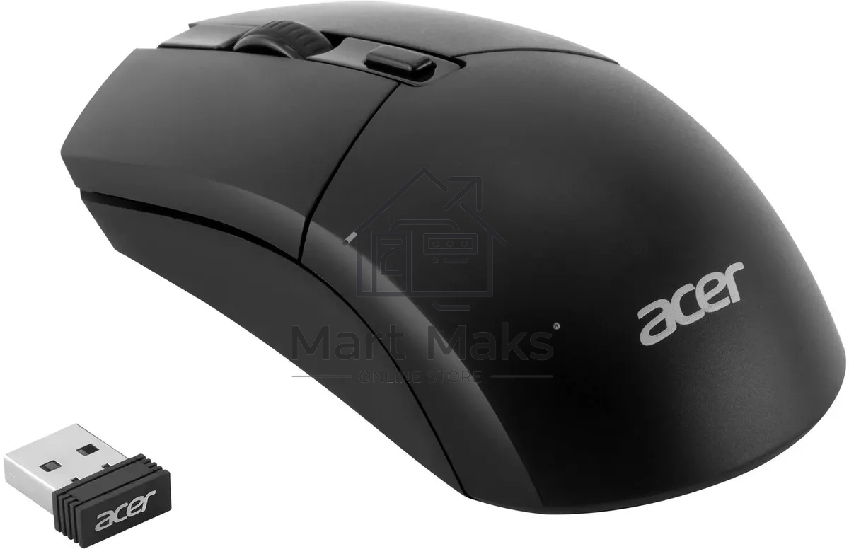 Клавиатура + мышь Acer OKR120 клав:черный мышь:черный USB беспроводная Multimedia