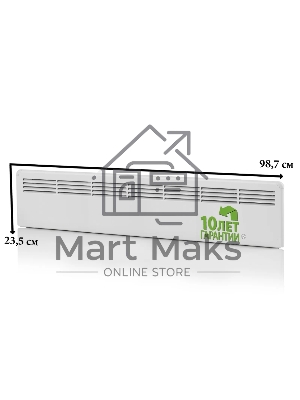 Конвектор ENSTO FinnHeat MINI EPHBMM07PR белый, 750 Вт, 12 м2, механический термостат