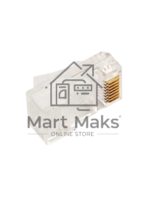 Коннектор Lanmaster TWT-PL45-8P8C/JR100, UTP кат.5E RJ45 прозрачный (упак.:100шт)
