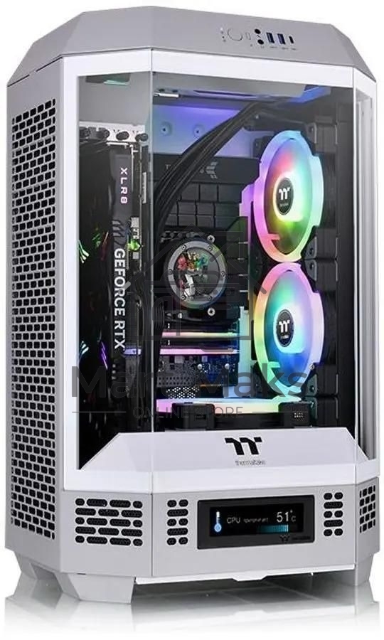 Корпус Thermaltake The Tower 300 серый, Micro-Tower, без БП, CA-1Y4-00SIWN-00