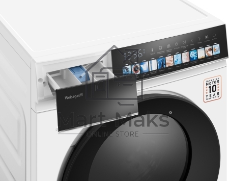 Стиральная машина Weissgauff WMD 59211 Touch Inverter белая, загрузка фронтальная 10.5кг, 1200 об/мин., класс: A+++