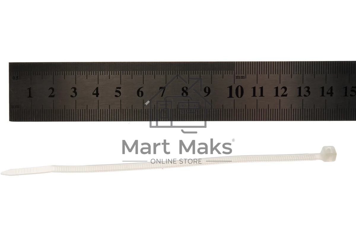 Нейлоновые стяжки FORTISFLEX КСС 4х150 мм белый 100 шт 49395