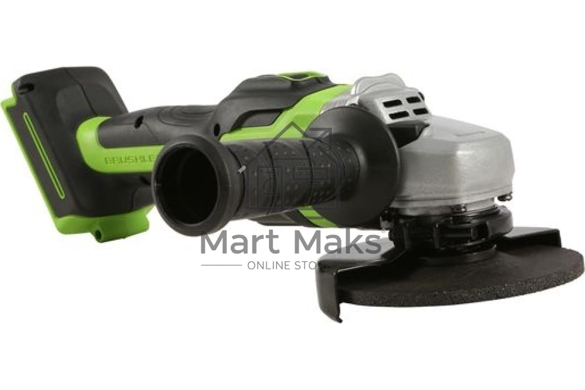 Угловая шлифовальная машина аккумуляторная GreenWorks GD24AGk4, 24V, бесщеточная, c 1хАКБ 4 Ач и ЗУ в сумке (3200207UB)