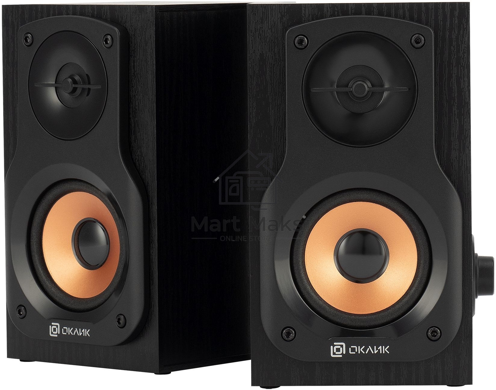Колонки Oklick OK-162 2.0 темное дерево 8Вт