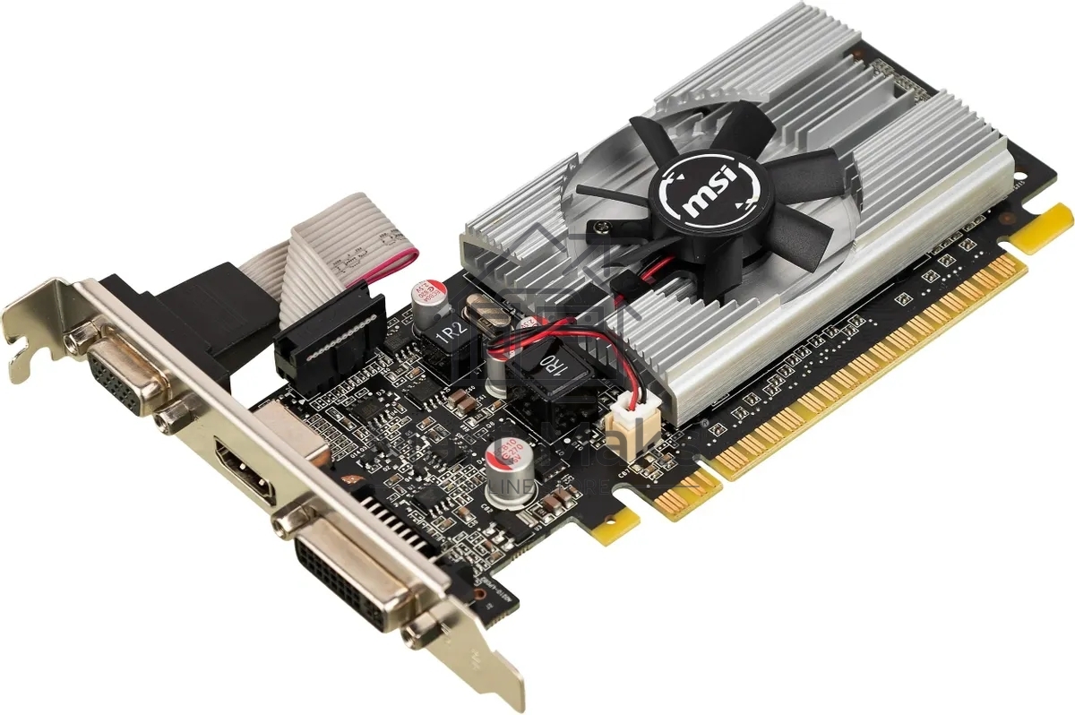 Видеокарта MSI N210-1GD3/LP NVIDIA GeForce 210 1024Mb 64 DDR3 460/800 DVIx1/CRTx1 Ret