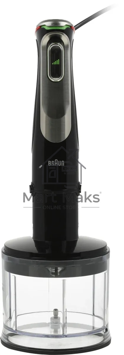 Блендер погружной Braun MQ9135XI черный/серебристый