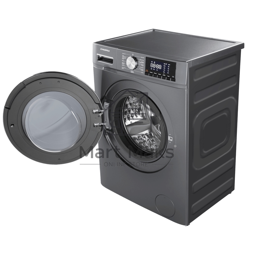 Стиральная машина Maunfeld MFWM127ISB02 графит, загрузка фронтальная 7кг, 1200 об/мин., класс: A+++