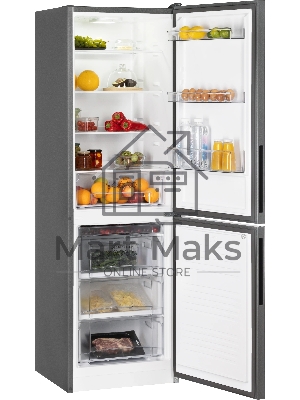 Холодильник Nordfrost NRG 162NF GSS серый мрамор двухкамерный 205/105л морозилка снизу, No Frost