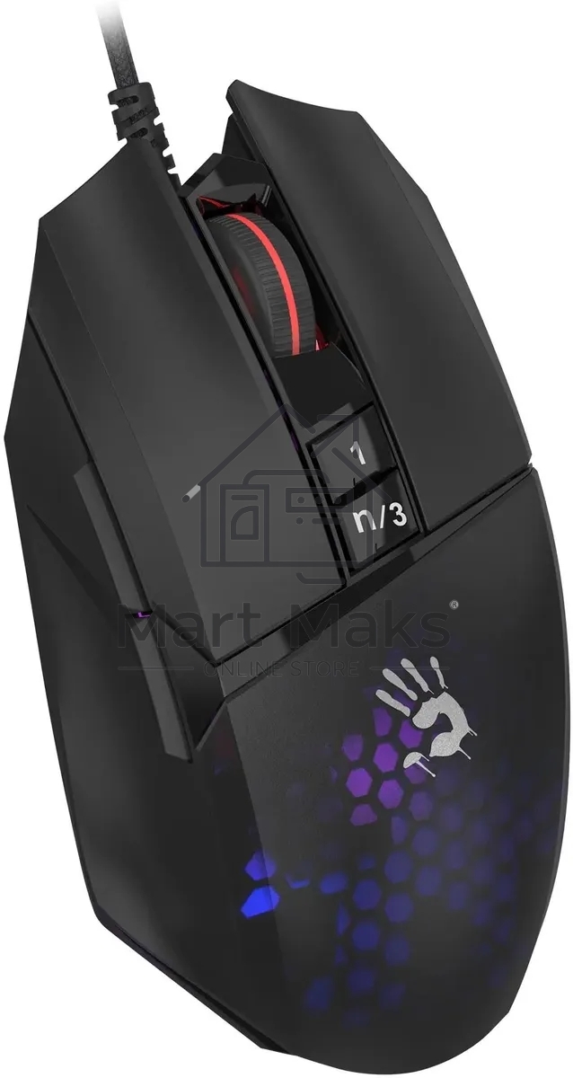 Мышь проводная A4Tech Bloody W65 Max Mini черный, 12000 dpi, USB, кнопки - 9