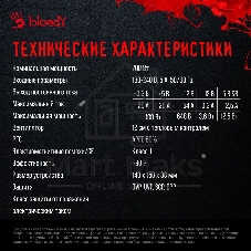 Блок питания Bloody BD-PS700W, 700Вт, 80 PLUS WHITE, 120мм, черный