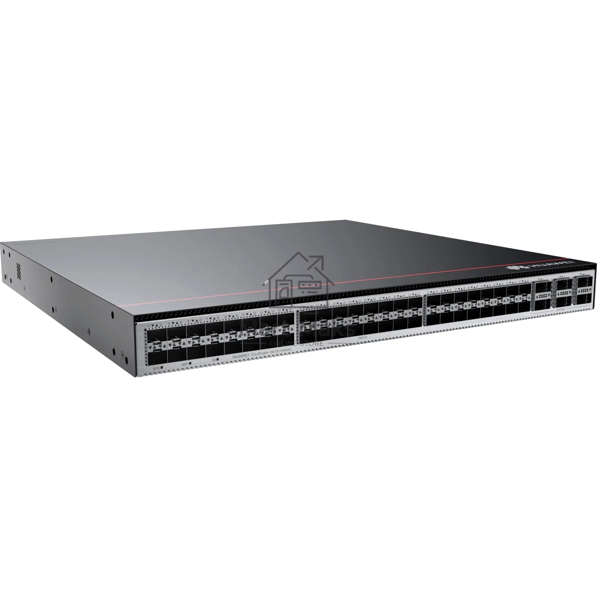 Коммутатор Huawei S6730-H48X6C (48*10GE SFP+, 6*40GE QSFP28, 2*600W (Back to Front), S67XX-H Series Basic SW)