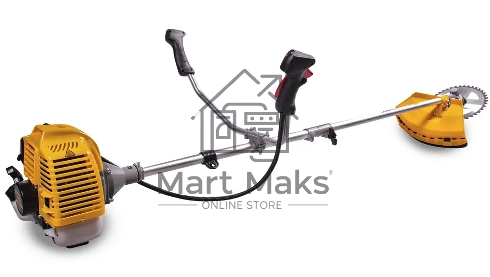 Газонокосилка Champion T523-2 1.4/1.9 кВт/л.с, Вес без режущей насадки 8,3 кг, Объем двигателя 51,7 см3, Объем топливного бака 950 мл, Максимальный расход топлива 610 г/кВт•ч/мл/ч, Тип рукоятки U-образная, штанга прямая Разъемная, Длина штанги 1493 мм, То