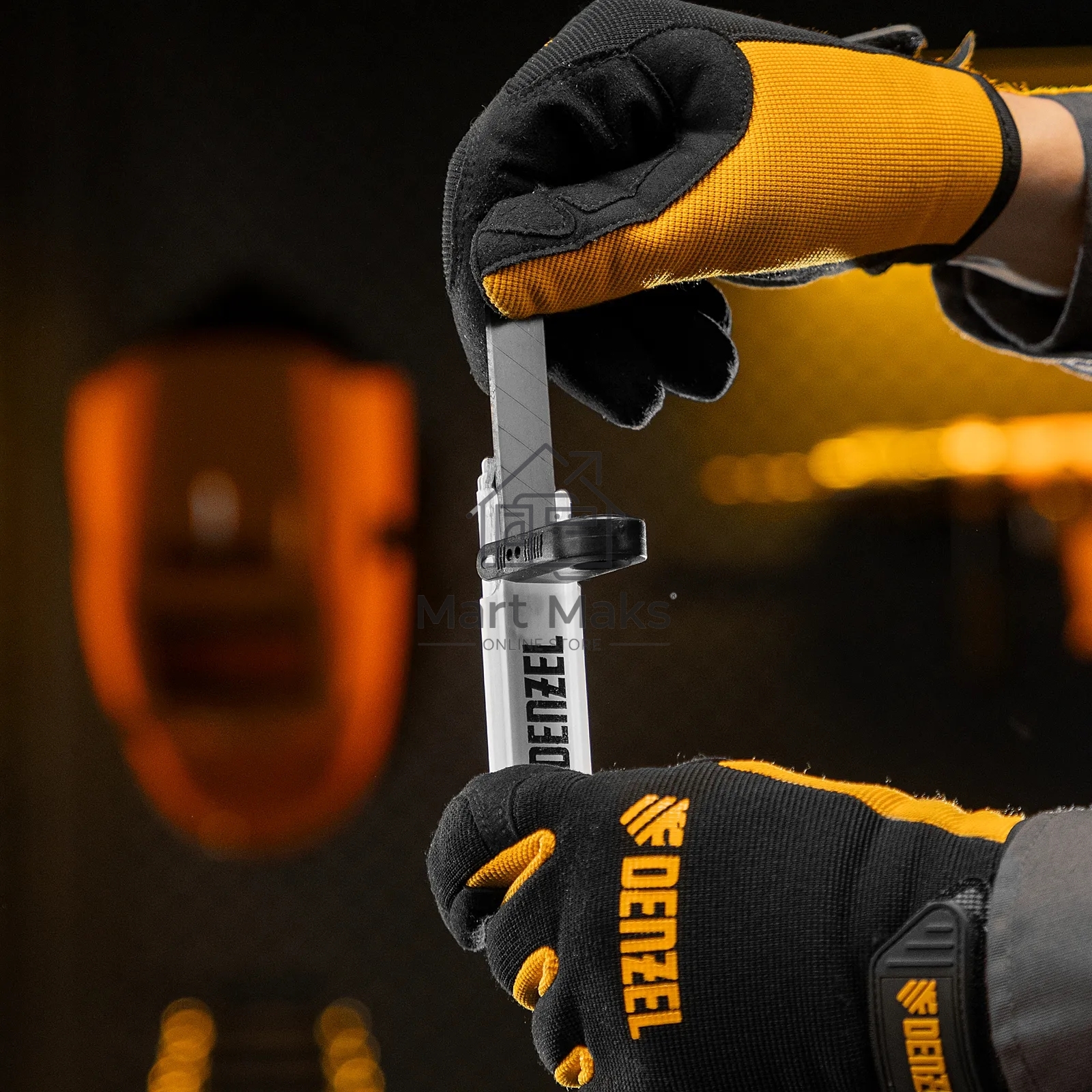 Лезвия Denzel 18 мм, сталь SK5 - 0,5 мм, 10 штук