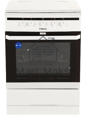 Плита электрическая Hansa FCEW63010 белый, конфорок 4 шт, духовка 69 л, 60 см x 85 см x 60 см