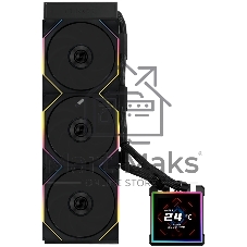 Система водяного охлаждения Lian-Li HydroShift II LCD-S 360TL ARGB Soc-AM5/AM4/1700/1851 черный 4-pin 33dB Al+Cu LCD Ret (G89.GHS2LCDS36TB.R0)