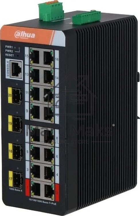 Коммутатор Dahua DH-IS4420-16GT-240, 20x1 Гбит/с, управляемый