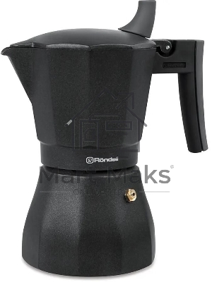 Кофеварка гейзерная Rondell Kafferro RDA-994, 0.45л, алюминий, черный